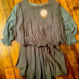 UMGEE NWT mint green/sage beautiful for and flare dress